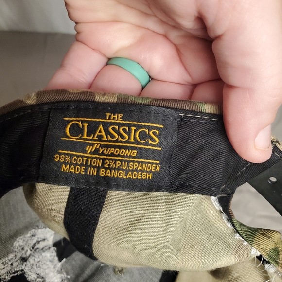 Ellis Motel Round Top TX Green Camo Ball Cap Hat OS Snap Back - Picture 8 of 8